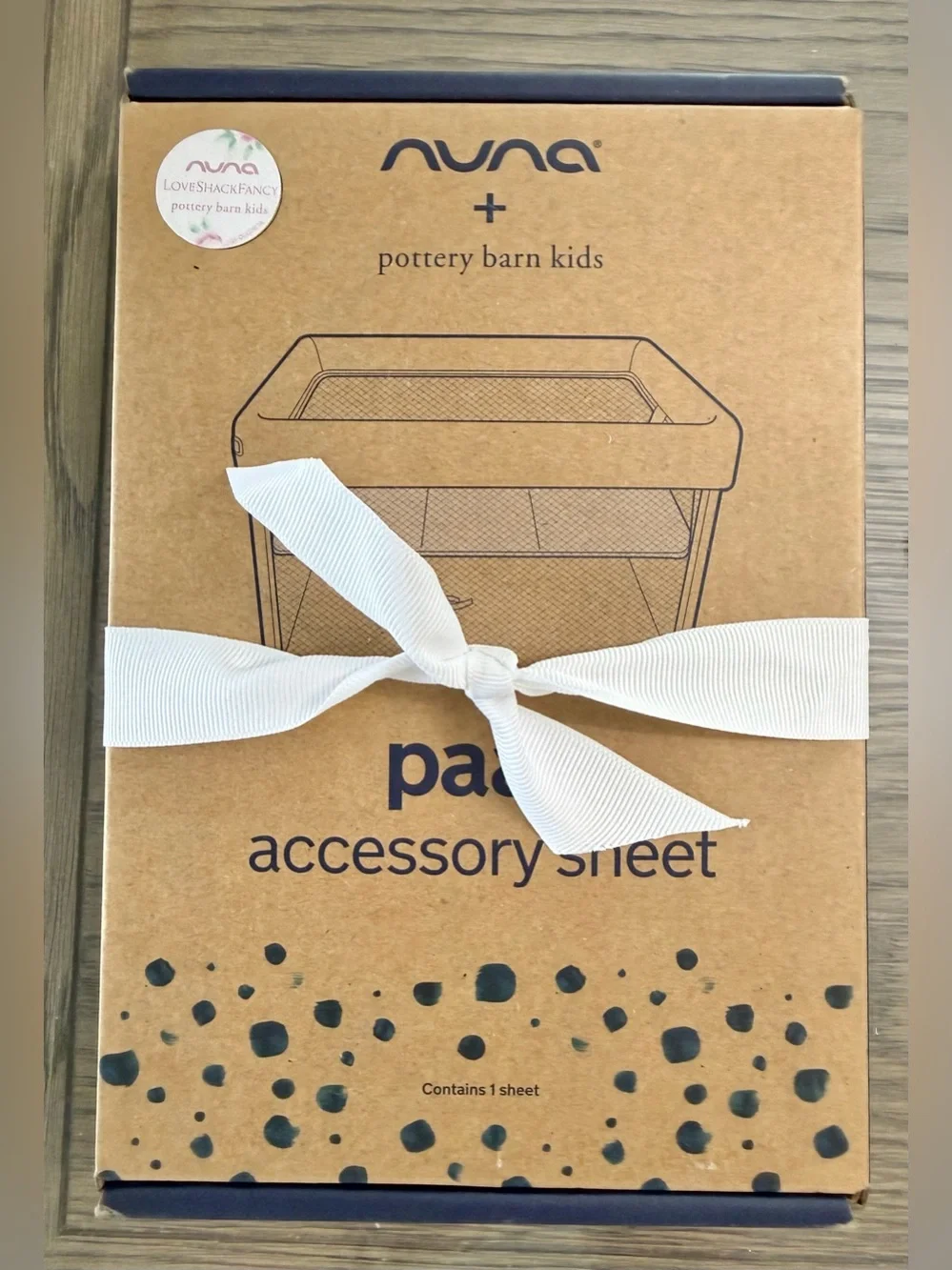 NEW Pottery Barn x LoveShackFancy Nuna Paal Travel Crib Sheet